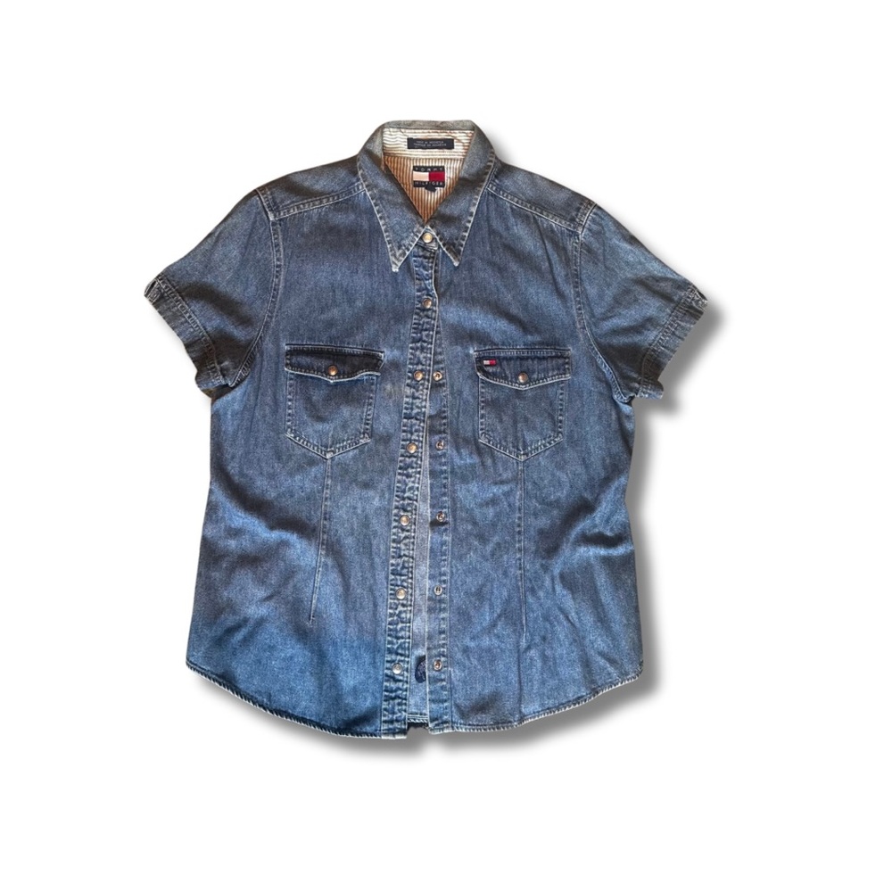 Tommy Hilfiger Vtg Short Sleeve Button Down Shirt